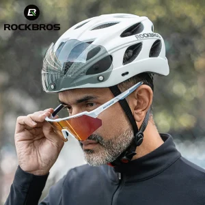 Lightweight Cycling Helmet With Goggles