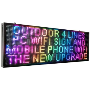Programmable Led Sign, Color 39x14"For Advertising