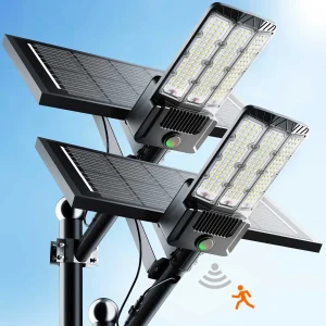 2-Pack Solar Area Lights Outdoor LED Parking Light
