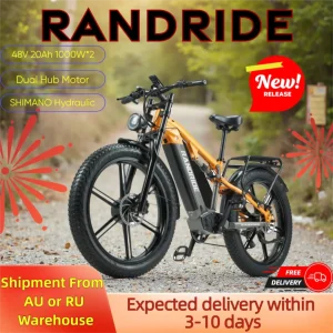 Off-Road Electric Bike, 2000W Motor 48V 20Ah Bat.